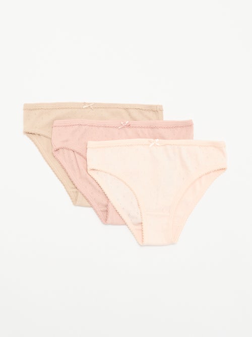 Pack de 3 braguitas estampadas - Kiabi