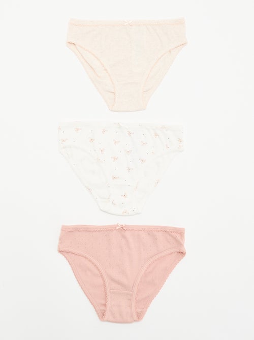 Pack de 3 braguitas estampadas - Kiabi