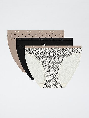pack de 3 braguitas estampadas 'DIM'