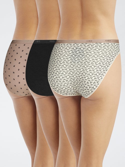 pack de 3 braguitas estampadas 'DIM' - Kiabi