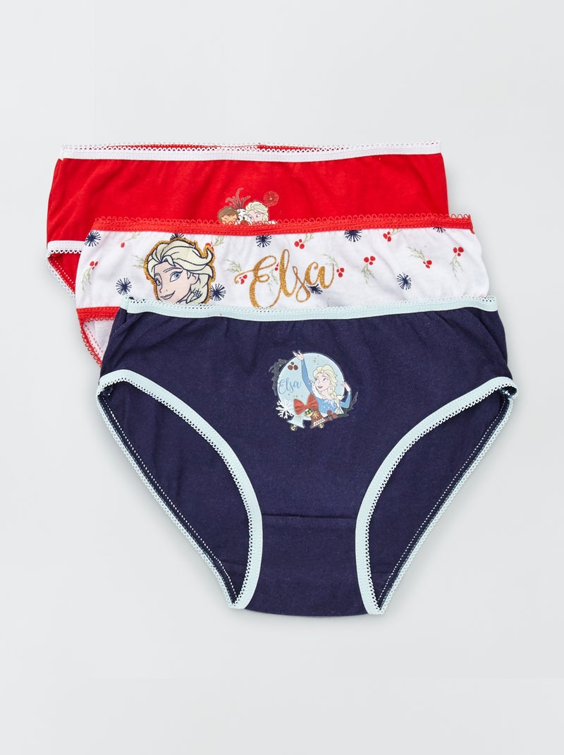 Pack de 3 braguitas 'Frozen' AZUL - Kiabi