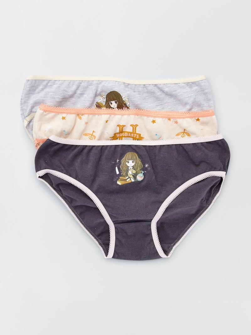 Pack de 3 braguitas 'Harry Potter' rosa/gris - Kiabi