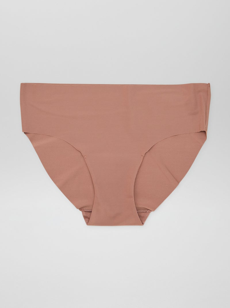 Pack de 3 braguitas invisibles MARRON - Kiabi