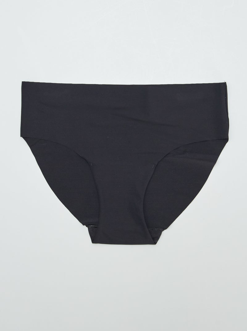 Pack de 3 braguitas invisibles NEGRO - Kiabi