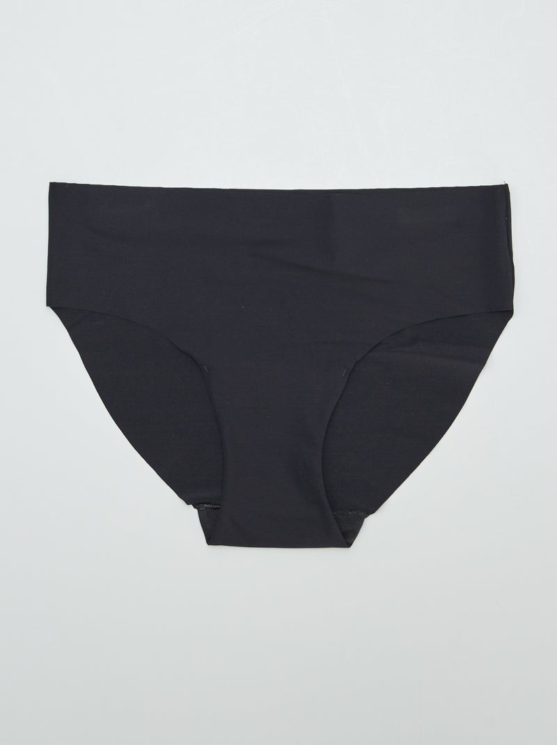 Pack de 3 braguitas invisibles NEGRO - Kiabi