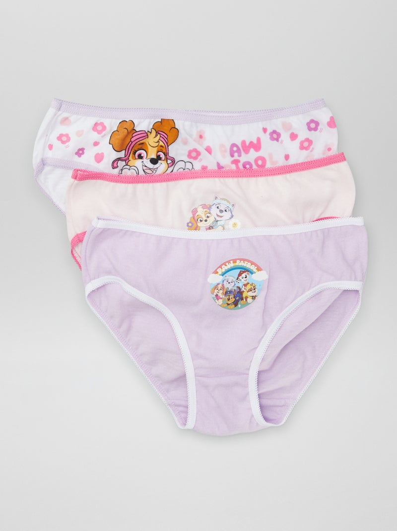 Pack de 3 braguitas 'La Patrulla Canina' ROSA - Kiabi