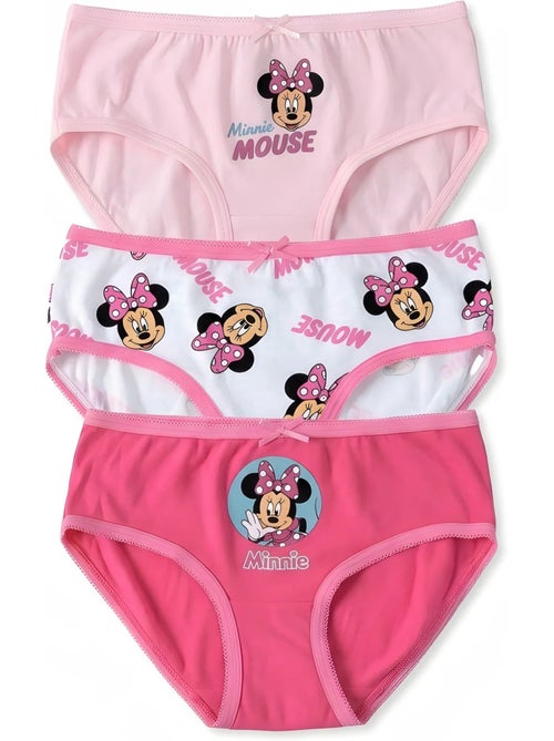 Pack de 3 braguitas minnie disney - Kiabi