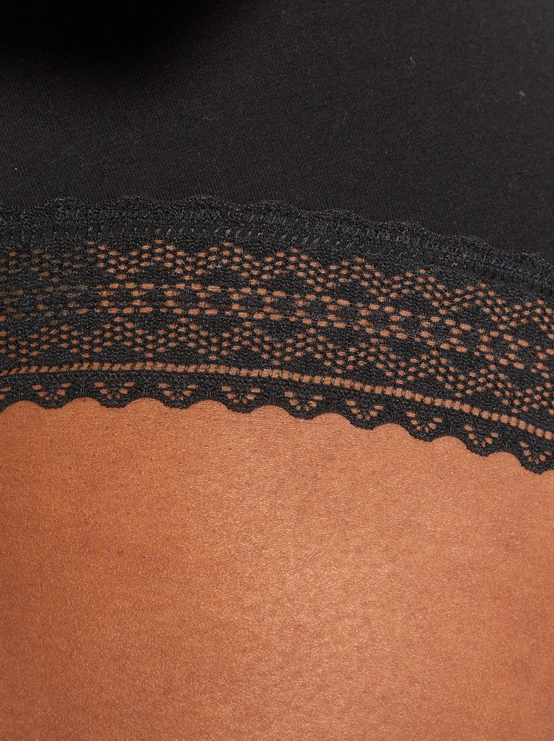 Pack de 3 braguitas NEGRO - Kiabi