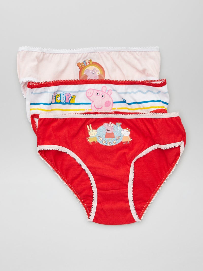 Pack de 3 braguitas 'Peppa Pig' ROSA - Kiabi