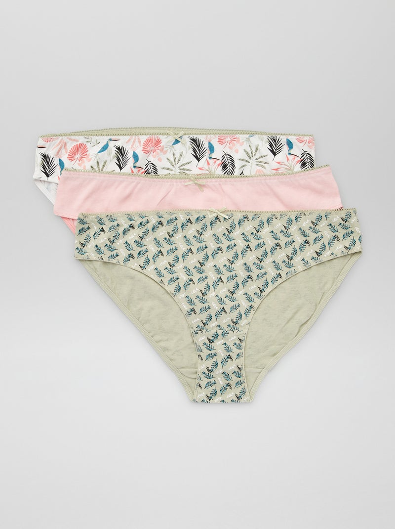Pack de 3 braguitas 'Petit Béguin' BEIGE - Kiabi