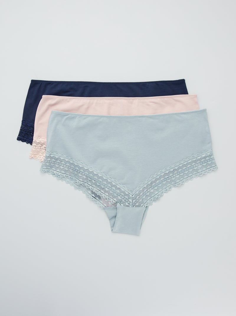 Pack de 3 braguitas PURPURA - Kiabi