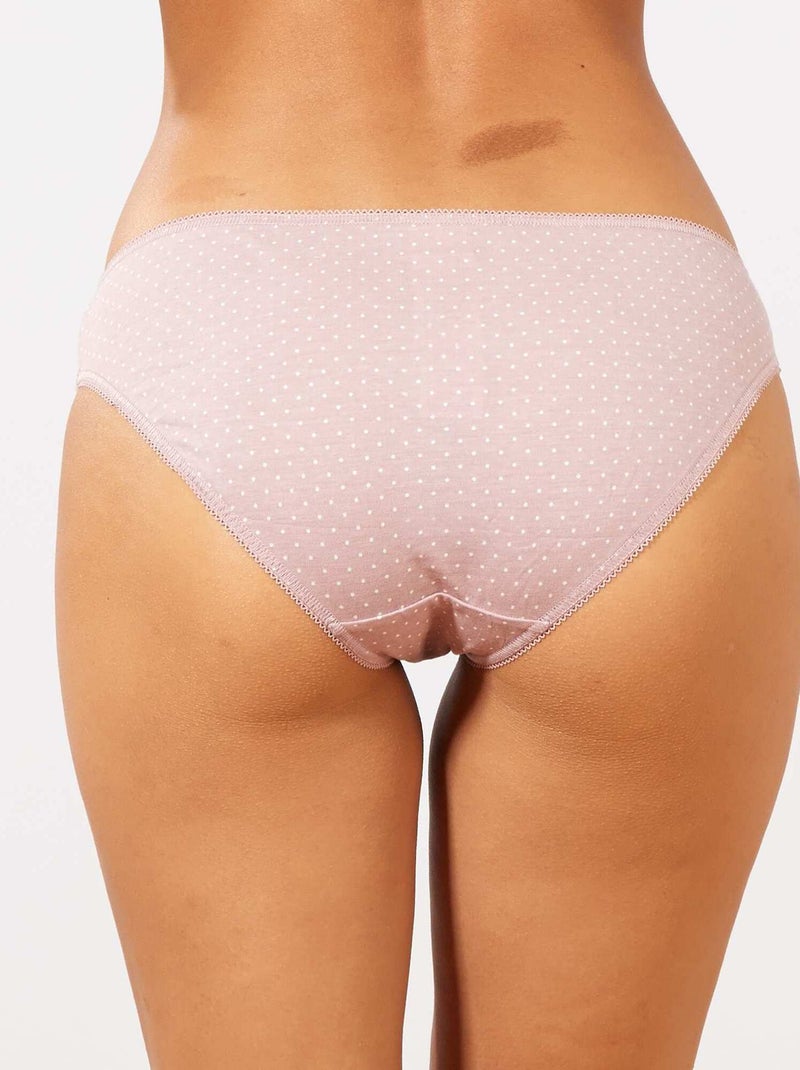 Pack de 3 braguitas ROSA - Kiabi