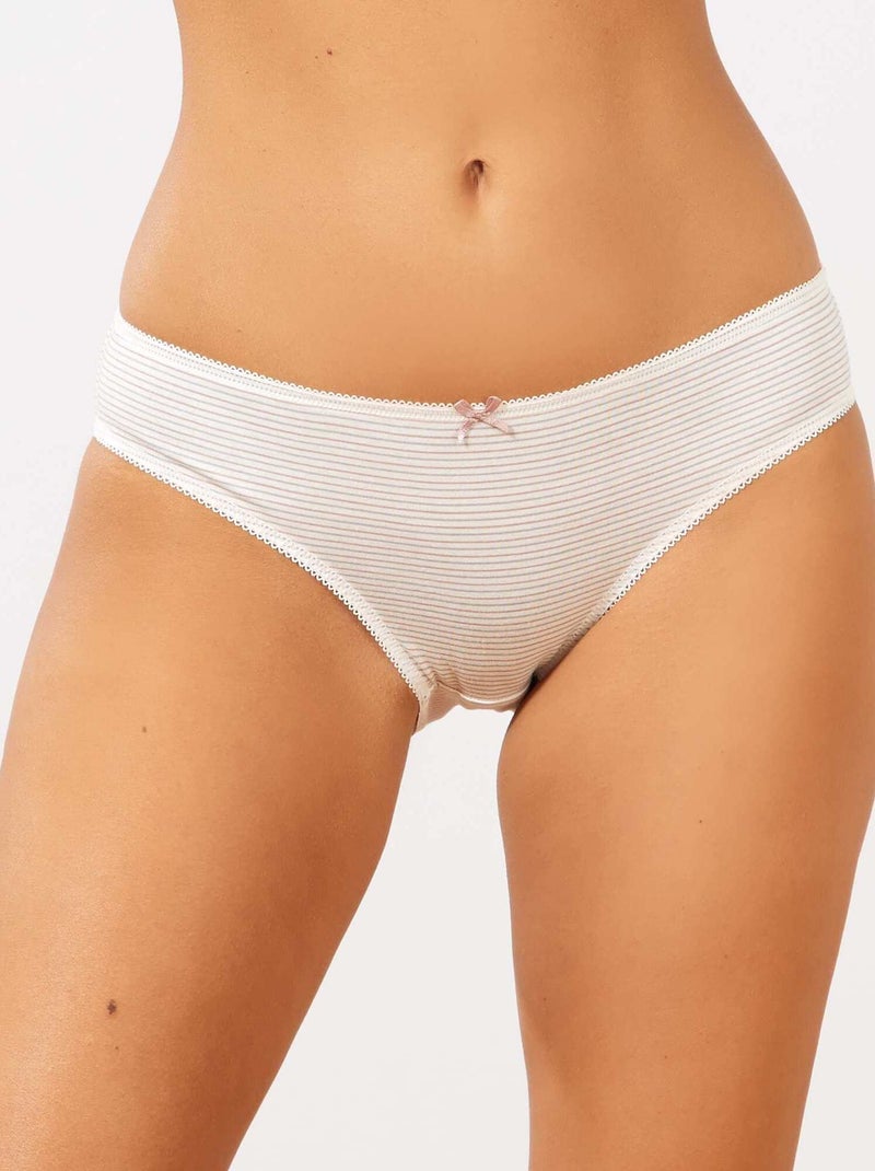 Pack de 3 braguitas ROSA - Kiabi