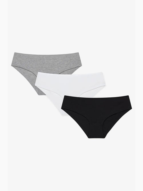 Pack de 3 braguitas shorty de algodón penti - Kiabi Pack de 3 braguitas shorty de algodón penti - Kiabi