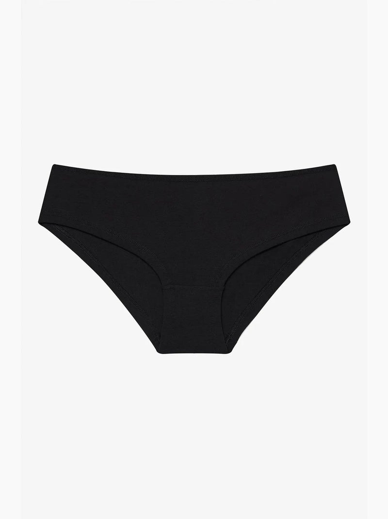 Pack de 3 braguitas shorty de algodón penti Negro Blanco - Kiabi