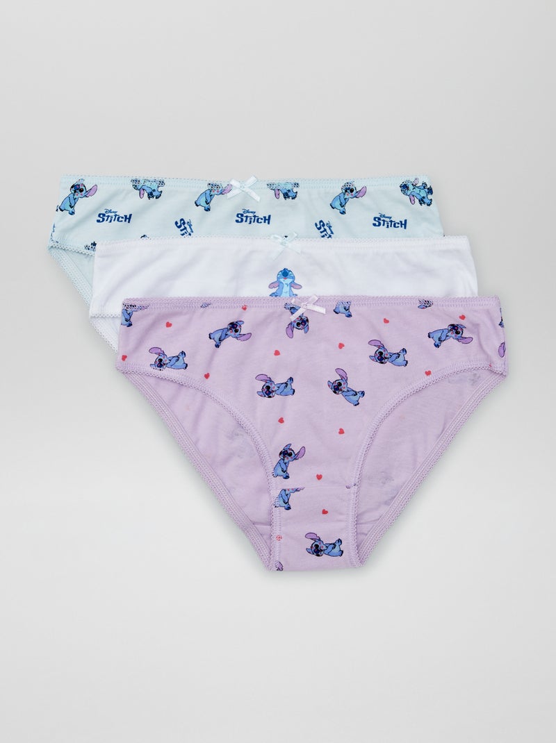 Pack de 3 braguitas 'Stitch' 'Disney' AZUL - Kiabi