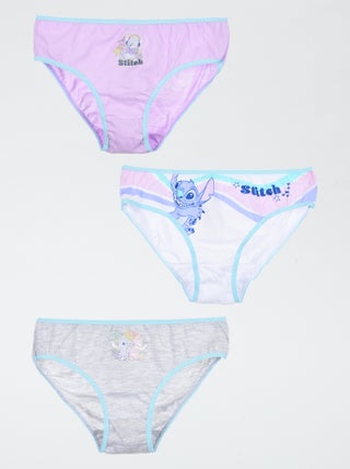 Pack de 3 braguitas 'Stitch'