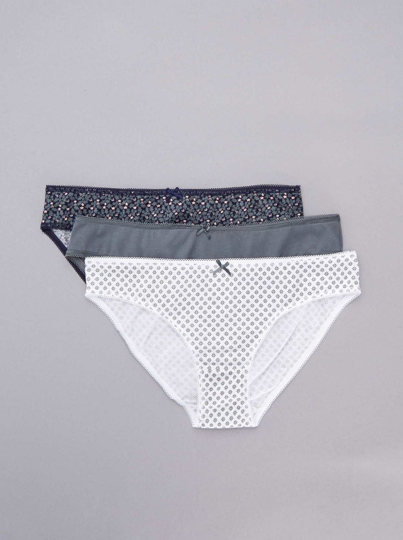 Pack de 3 braguitas VERDE - Kiabi