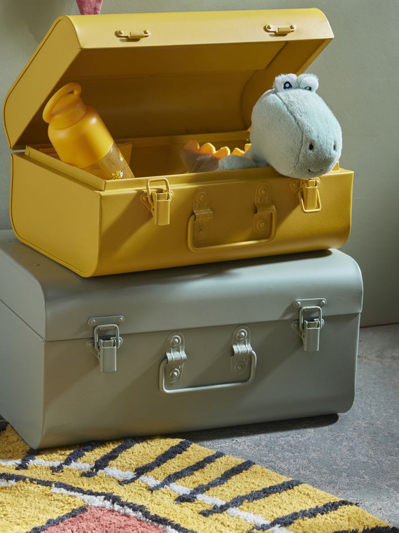 Pack de 3 cajas de metal AMARILLO - Kiabi