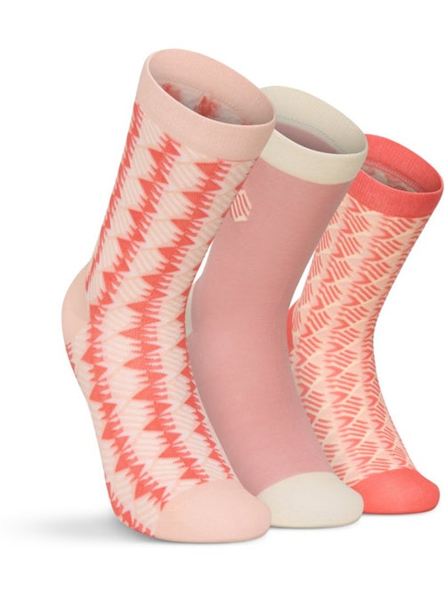 Pack de 3 calcetines algodón lifestyle hombre y mujer monogram - Kiabi Pack de 3 calcetines algodón lifestyle hombre y mujer monogram - Kiabi