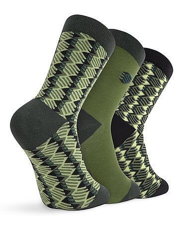 Pack de 3 calcetines algodón lifestyle hombre y mujer monogram