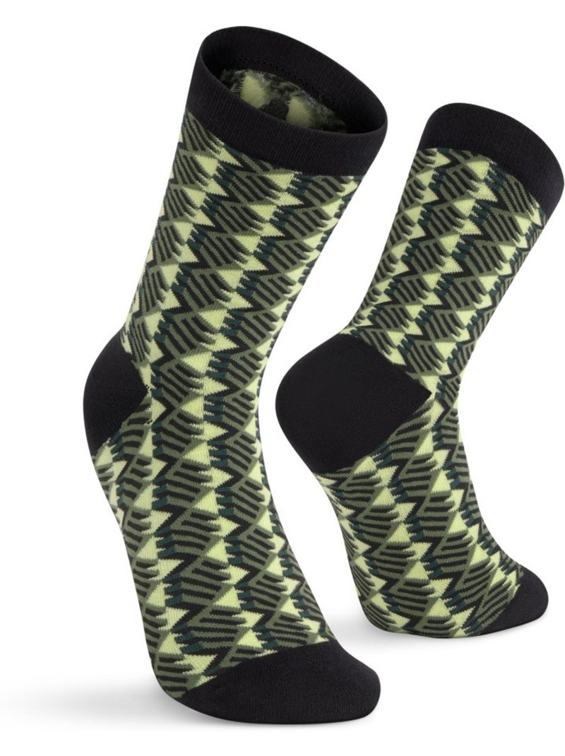 Pack de 3 calcetines algodón lifestyle hombre y mujer monogram Verde - Kiabi