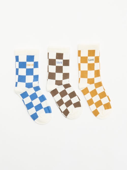 Pack de 3 calcetines altos 'monstruo' - Kiabi