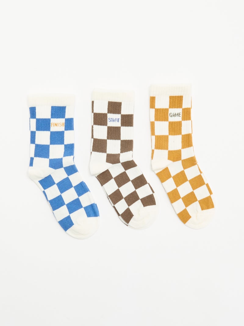 Pack de 3 calcetines altos 'monstruo' Verde - Kiabi