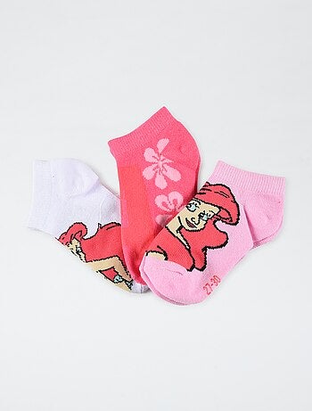Pack de 3 calcetines bajos 'Ariel'