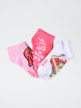 Pack de 3 calcetines bajos 'Ariel'