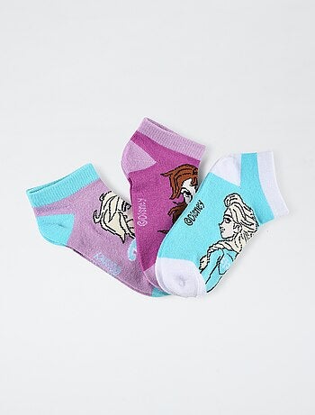 Pack de 3 calcetines bajos 'Frozen'