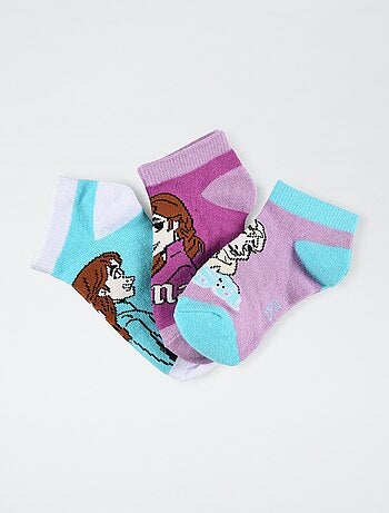 Pack de 3 calcetines bajos 'Frozen'