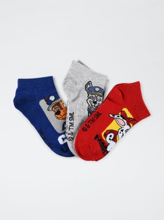 Pack de 3 calcetines bajos 'La Patrulla Canina'