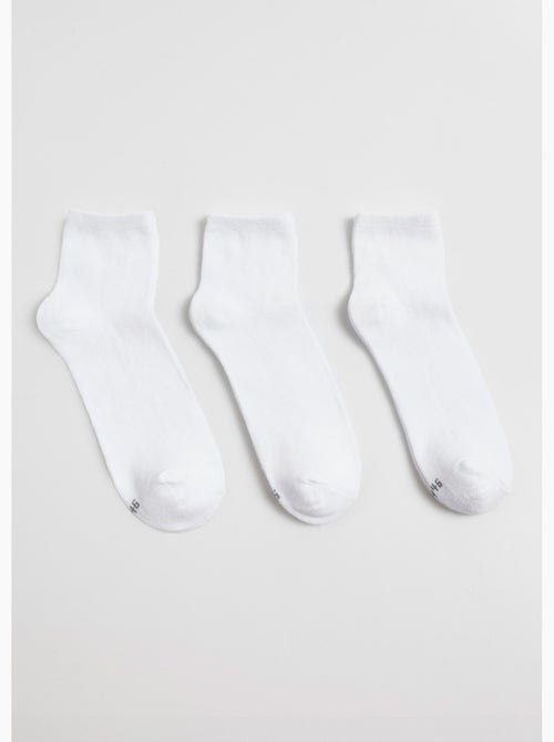 Pack de 3 calcetines, básicos lisos - AFIBEL - Kiabi