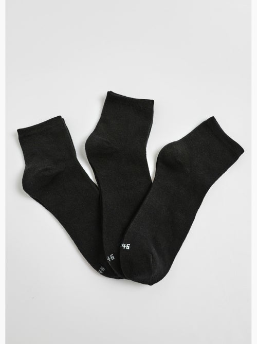 Pack de 3 calcetines, básicos lisos - AFIBEL - Kiabi
