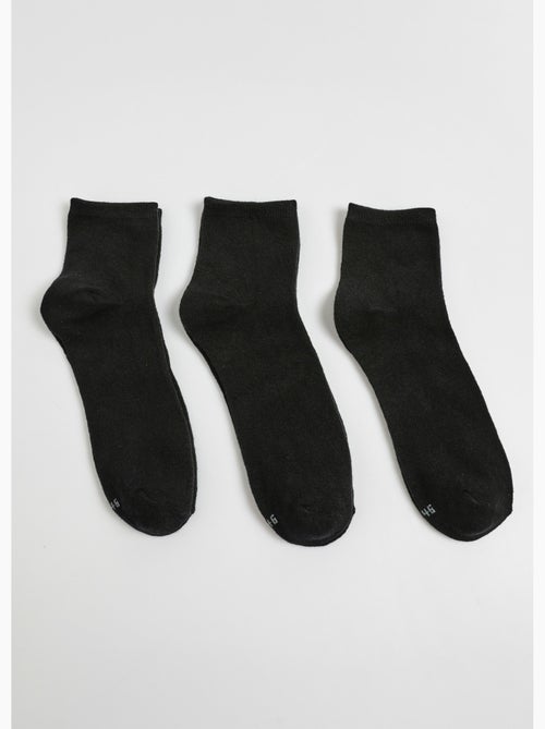 Pack de 3 calcetines, básicos lisos - AFIBEL - Kiabi