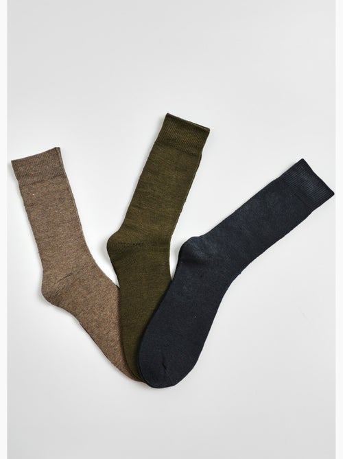 Pack de 3 calcetines cálidos - AFIBEL - Kiabi