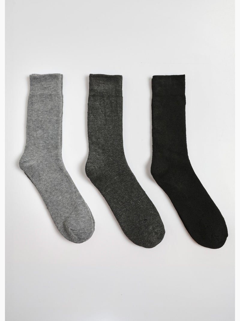 Pack de 3 calcetines cálidos - AFIBEL Negro - Kiabi