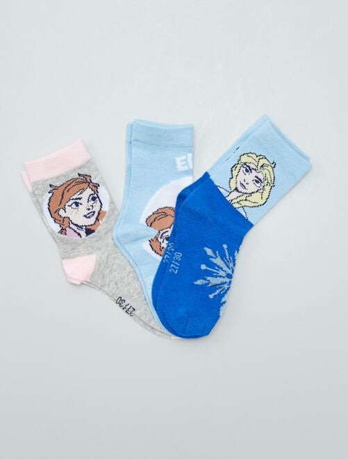 Pack de 3 calcetines de largo medio 'Frozen' - Kiabi