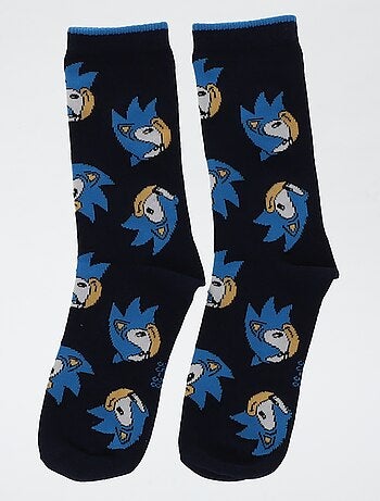 pack de 3 calcetines de media caña 'Sonic'