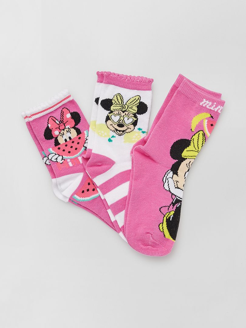 Pack de 3 calcetines de 'Minnie' de 'Disney' BLANCO - Kiabi