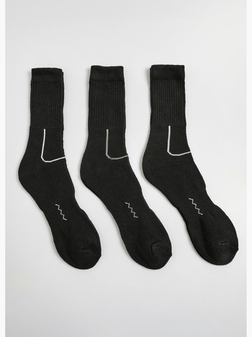 Pack de 3 calcetines de rizo bicolor - AFIBEL - Kiabi
