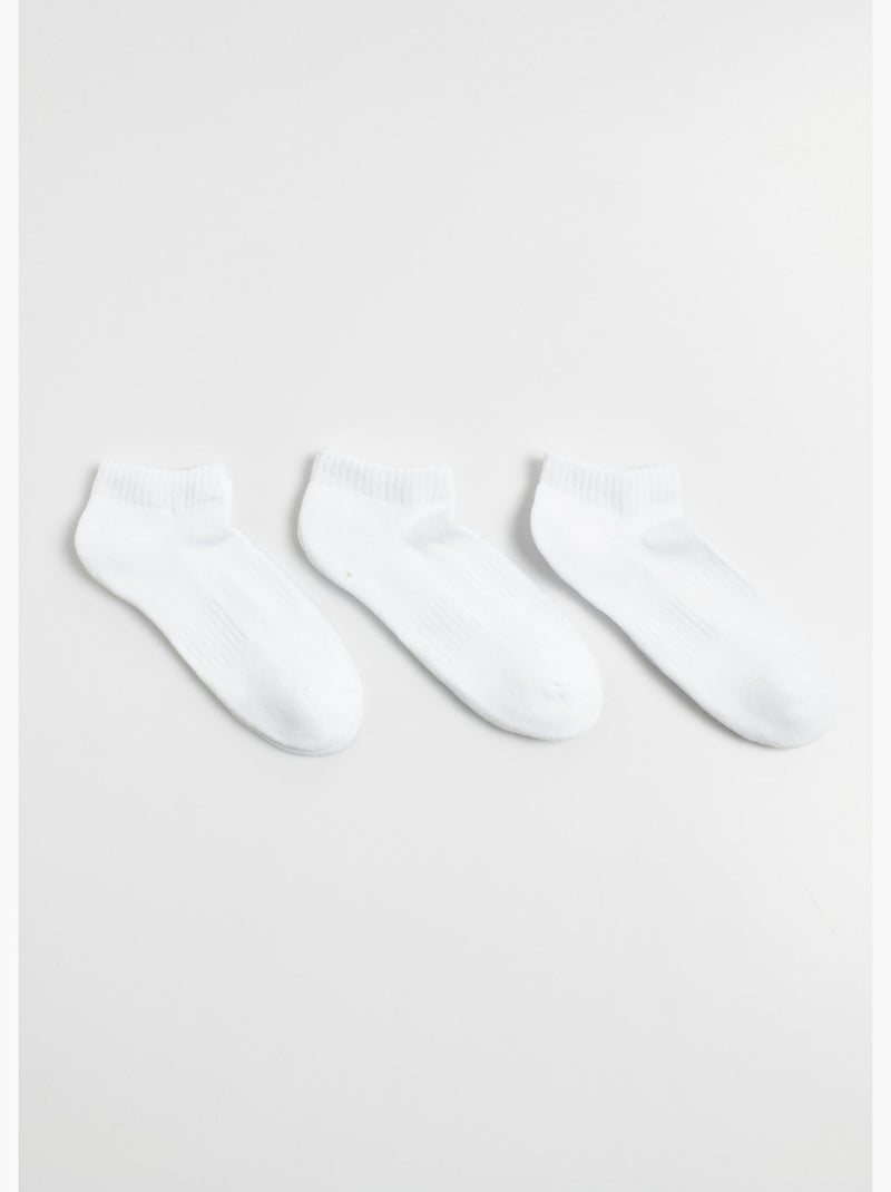 Pack de 3 calcetines de rizo ligero - AFIBEL Blanco - Kiabi