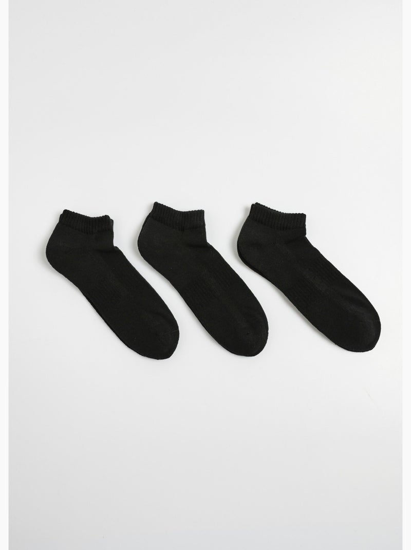 Pack de 3 calcetines de rizo ligero - AFIBEL Negro - Kiabi