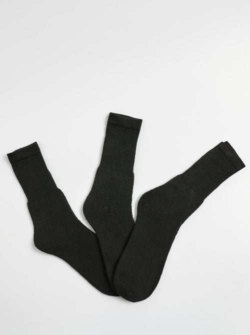 Pack de 3 calcetines deportivos de canalé - AFIBEL - Kiabi