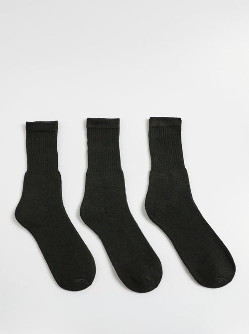 Pack de 3 calcetines deportivos de canalé - AFIBEL - Kiabi