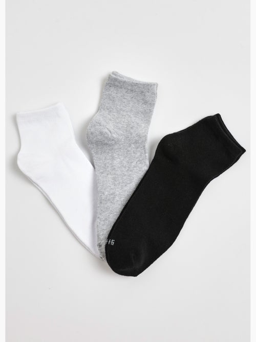Pack de 3 calcetines esenciales surtidos - AFIBEL - Kiabi