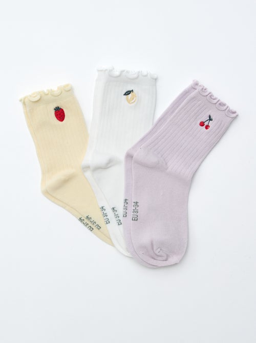 Pack de 3 calcetines estampados - Kiabi