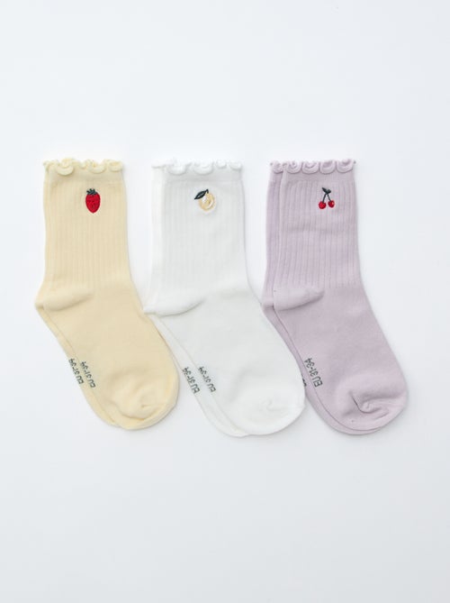 Pack de 3 calcetines estampados - Kiabi
