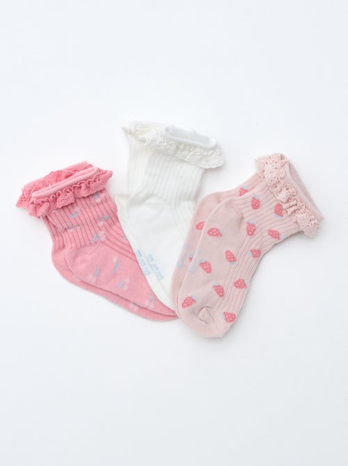 Pack de 3 calcetines estampados - Kiabi